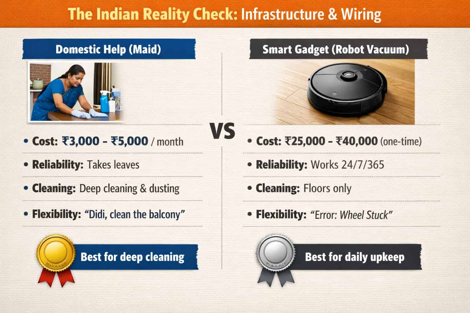 The Indian Reality Check Infrastructure & Wiring