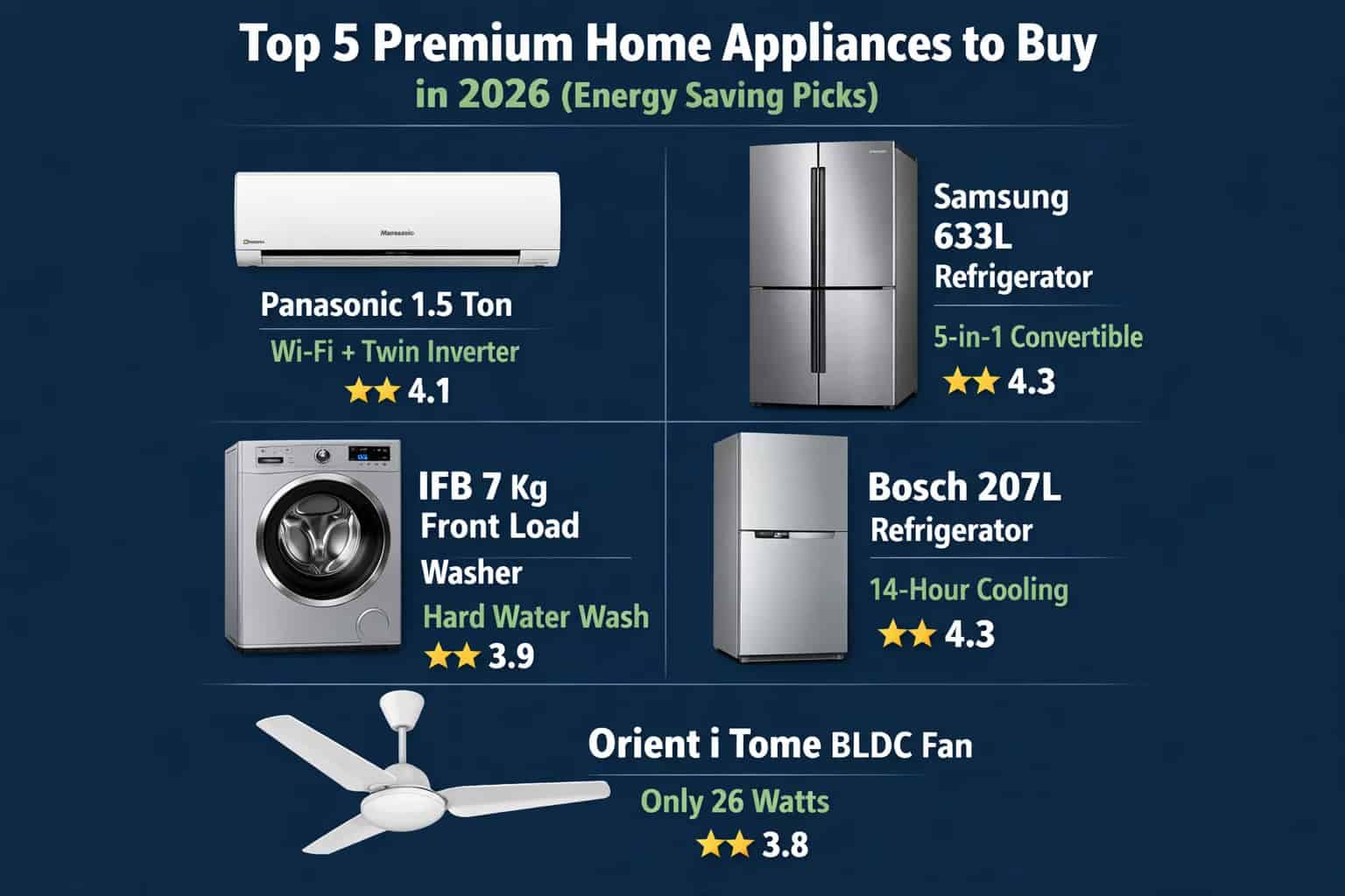 Top 5 Premium Home Appliances You Must Buy in 2026