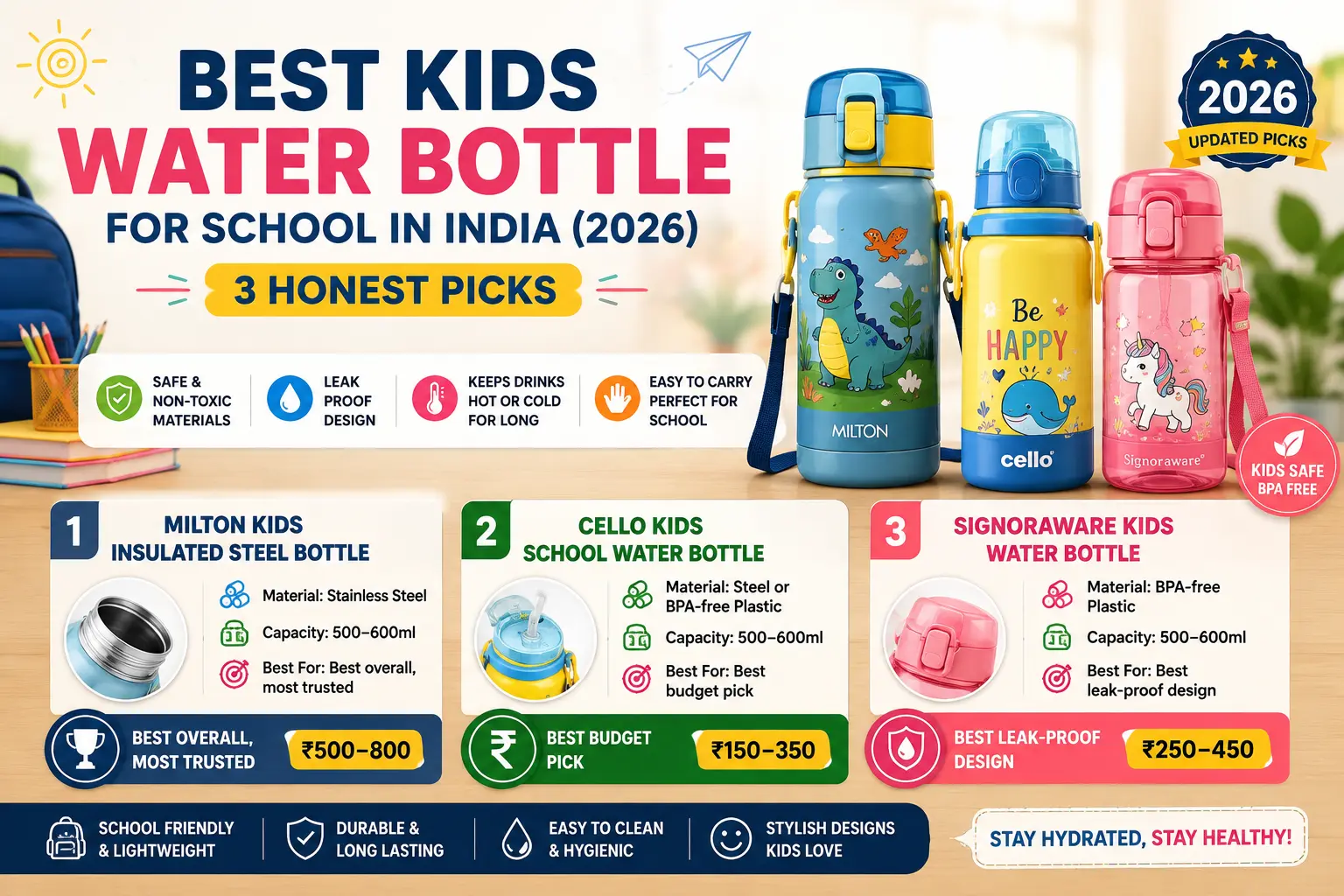 Best Kids’ Water Bottles 2026